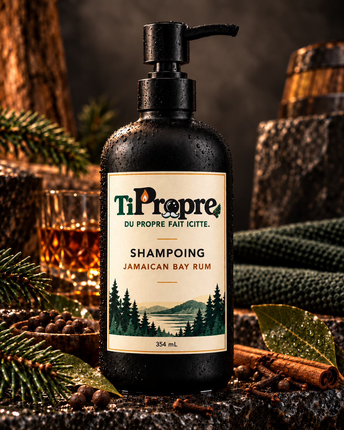 Bouteille de shampoing TiPropre Jamaican Bay Rum