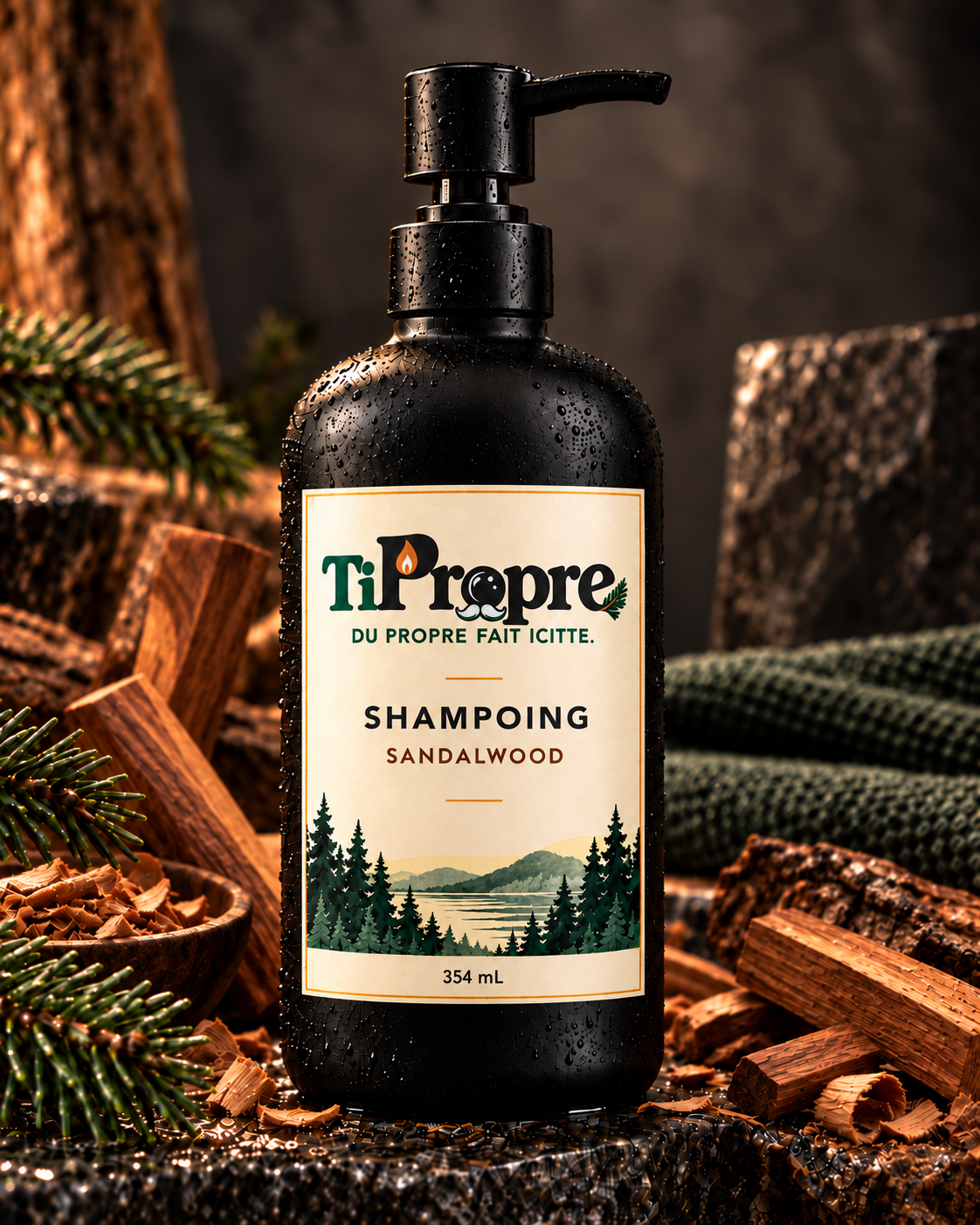 Bouteille de shampoing TiPropre Sandalwood